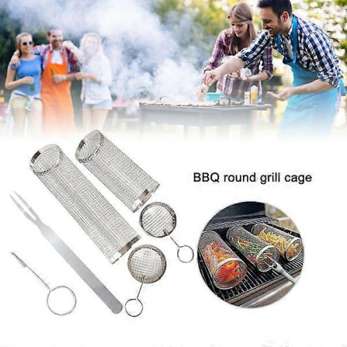 panier à griller cylindrique en acier inoxydable 2