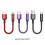 Κοντό καλώδιο Micro USB Κοντό καλώδιο φόρτισης υψηλής ταχύτητας USB σε Mic 3