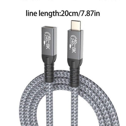 Καλώδιο δεδομένων τύπου C, γραμμή επέκτασης USB C, καλώδιο γρήγορης φόρ 2