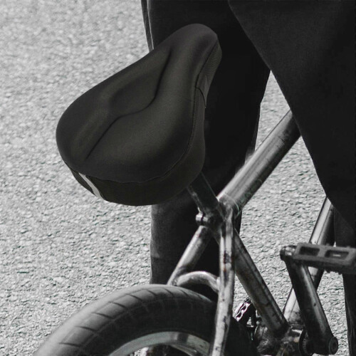 Comoda sella da bicicletta larga - Il sedile è ispessito, allargato, imbottito in alto, 1