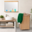 Bamboo Bathroom Essentials Set (2-Piece) – Foldable Laundry Basket & Large Wall Mirror with Shelf 2