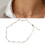 Colar de pérolas elegantes para mulher, corrente delicada com pequenas pérolas, acessório de moda sofisticado e feminino 2