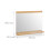 Bamboo Bathroom Essentials Set (2-Piece) – Foldable Laundry Basket & Large Wall Mirror with Shelf 7