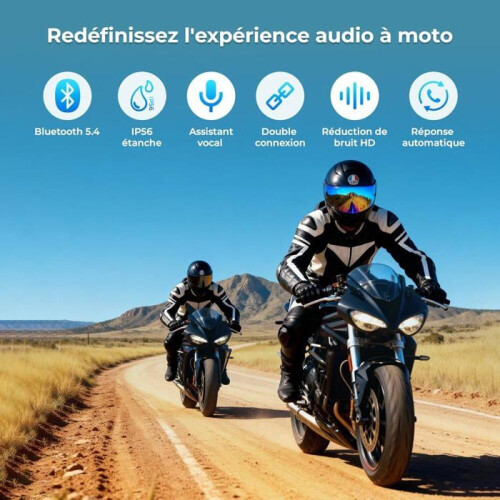 Ακουστικά Bluetooth για μοτοσικλέτα με hands-free, ασύρματο σύστημα ενδοεπικοινω 1