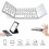 PAVEOS Keyboard and Mouse Bluetooth Keyboard Touchpad Foldable-fold Wireless for White-h 4