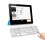 PAVEOS Keyboard and Mouse Bluetooth Keyboard Touchpad Foldable-fold Wireless for White-h 5