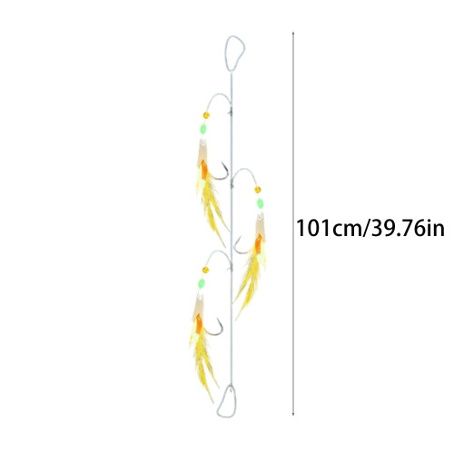 Fishing Baits Hook Sabiki Rig Fishing Baits Lures Rig-White 1