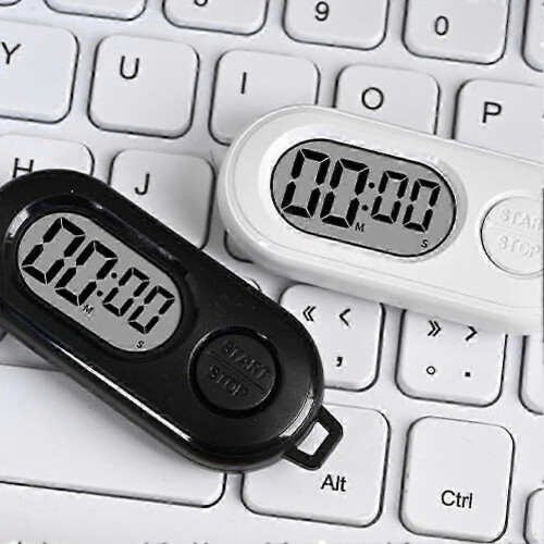 Keychain 2pcs Stop Watch LCD Screen Digital Countdown Timer Portable Mini Electronic Pocket Watch 1