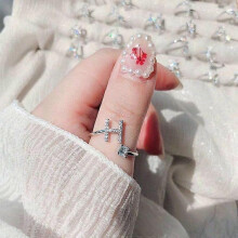 Shining Rhinestone 26 Letters Adjustable Rings New Fashion Initial A-Z Alphabet Opening Ring For Women Charm Jewelry Gift