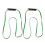 2pcs Brightly Colored Handle Deadlift Rowing Cable Machine-Blue 8
