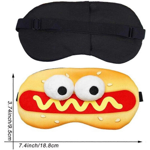 Two Pack Funny Sleep Masks - Adjustable Eye Masks 1