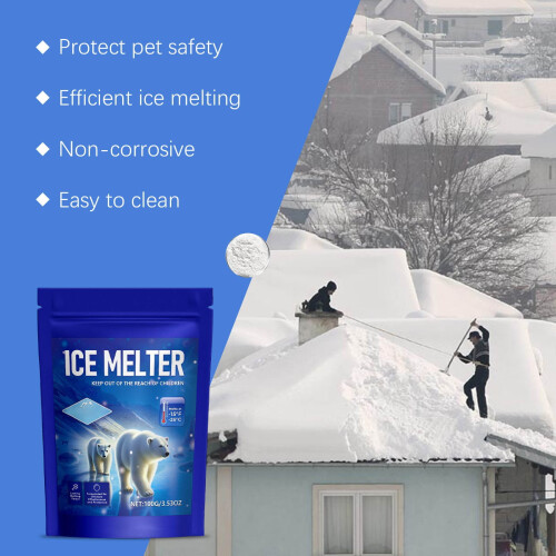 Eco-Friendly Deicer 100G for Driveways Sidewalks Patios 2