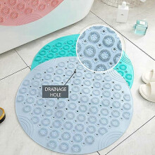 Tapis de douche antidérapant pour zones humides, ventouses à forte adhérence pour une évacuation optimale de l'eau, trous de drainage p