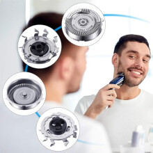3-pak SH50/52 udskiftningsbarberhoveder kompatible med Philips serie 5000, AquaTouch AT8xx og AT7xx, holdbare