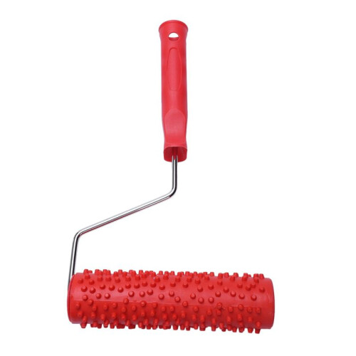 7inch Embossed Raindrop Painting Roller with Plastic Handle for Wall Decoration 1