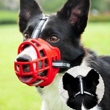 Pet Reflective Breathable Basket Muzzle Guard Against Biting And Barking Medium And Large Dog Mask Anti-barking Muzzle For Pets