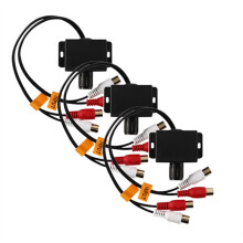 Amplificador de Audio para Coche y Hogar de 3 Piezas con Perilla de Control de Volumen y Ganancia de Graves LC-1, Color Negro.