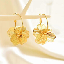 Pendientes colgantes ligeros hechos a mano con forma de pétalo para mujeres y niñas, joyería retro de moda para fiestas, multicolor.