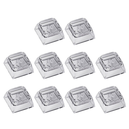 10 stuks creatieve supplementen dikke keycap XDA-Transparant