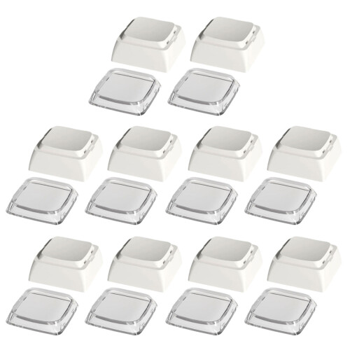 10 stuks PC Keycaps XDA Profiel 1U Blank Supplementen-Wit