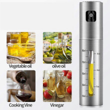 Oliespuit voor het koken, olijfoliespuit, verstuiver voor de airfryer, plantaardige azijn, olie, draagbare mini keukengadgets voor
