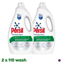Persil Bio Pro Formula Liquid Laundry Detergent Ultra Concentrate 220 Washes - 2 Pack (2 x 110 Washes)