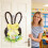 Easter door wreath spring bunny festive decoration 7