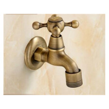 Brass Garden Bibcock Antique Dragon Carved Single Cold Tap