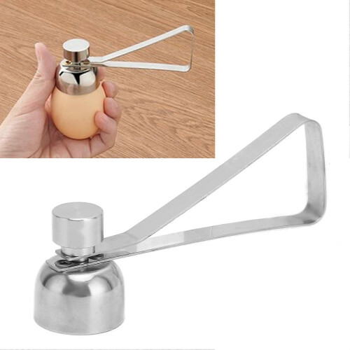 Eierschalenöffner, doppelseitiger Edelstahlschneider für Puddingkuchen 1