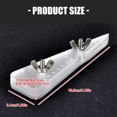 Handheld Bender Sieraden Craft Tool 0,1 4cm Meetschaal voor 2