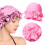 Women's Elastic Ruffle Swim Cap Pink One Size 8