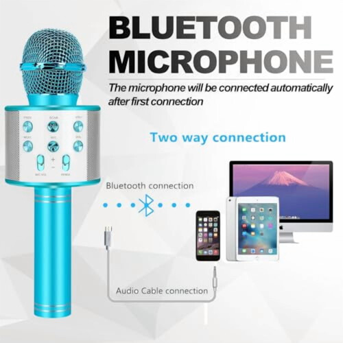 Bluetooth Karaoke Microphone Wireless Portable 1 1