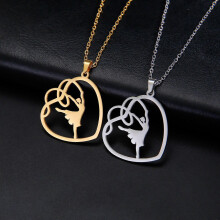 Elegante gouden/zilveren hanger met turnstermotief, een perfect accessoire voor vrouwen die van dansen houden.