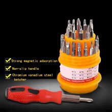 Juego de destornilladores de precisión 31 en 1, mini kit de herramientas de reparación para computadoras, relojes, laptops, timbres y d