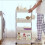 Slim 4-Tier Mobile Shelving Unit White 4