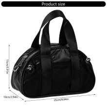 Elegante Korena Handtasche aus PU-Leder mit verstellbarem Schulterriemen, Henkel und kleinem Crossbody-Armband, silberfarben