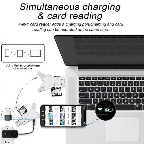 Συσκευή ανάγνωσης καρτών SD πολλαπλών θυρών plug and play, ευρεία συμβατό 1