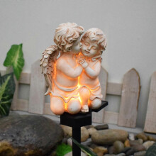 Resin Statue Solar Angel Lights, Waterproof Garden Decor for Outdoor Memorial Gifts, Premium Resin Construction Ensures Durability, Per