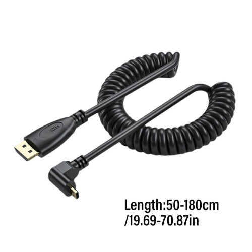 Καλώδιο βίντεο HDTV με ελατήριο, καλώδιο 4K 60Hz αρσενικό σε αρσενικό, υ 2