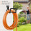 Wall-Mount Garden Hose Holder Black for 50-100 ft 7