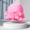 Women's Elastic Ruffle Swim Cap Pink One Size 4