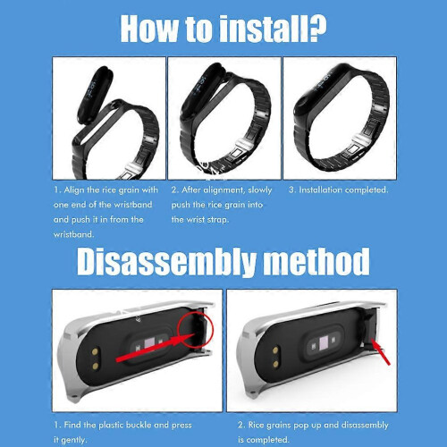 Ανταλλακτικά βραχιόλια συμβατά με Xiaomi Band 7 Μεταλλικά λουράκια Αδι 2