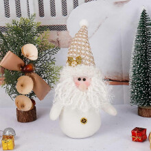 Decorazioni di Babbo Natale dorate, perfette per temi rosa. Eleva le tue decorazioni natalizie con un tocco personale per inaugura