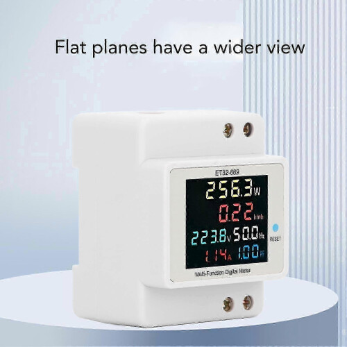 Compatible with High Precision Single Phase Electricity Meter for 22 kW Power, Measures Voltage, Current and M 2