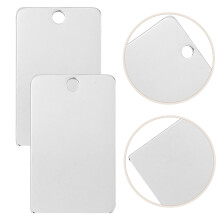 Stainless Steel Tag Blanks Mirror Polished 25 pcs