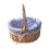 Wicker Basket with Handle – Handwoven Storage Basket 1