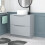 NES Home 800mm Matte Grey Freestanding Vanity With Worktop and 420mm Round Basin 1