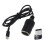 USB Type C to Car Cigarettes Lighters Socket Female-1m 1