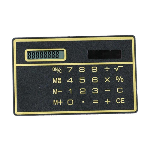 Multi-purpose Student Calculator Solar Power Calculator 8-Black