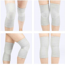 Joelheiras de bambu compressivas, manga de suporte para o joelho, ajuste confortável e respirável